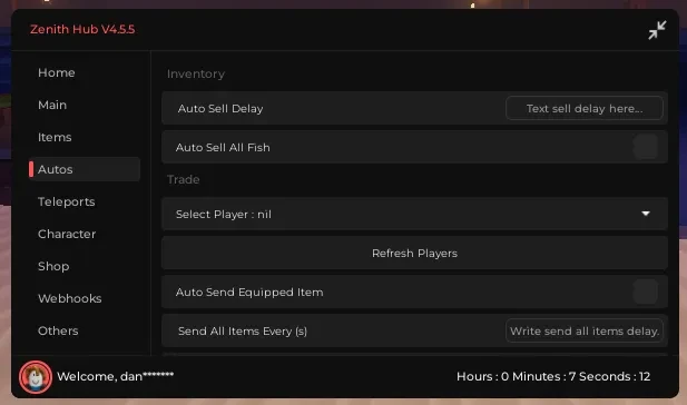 Zenith Hub Script